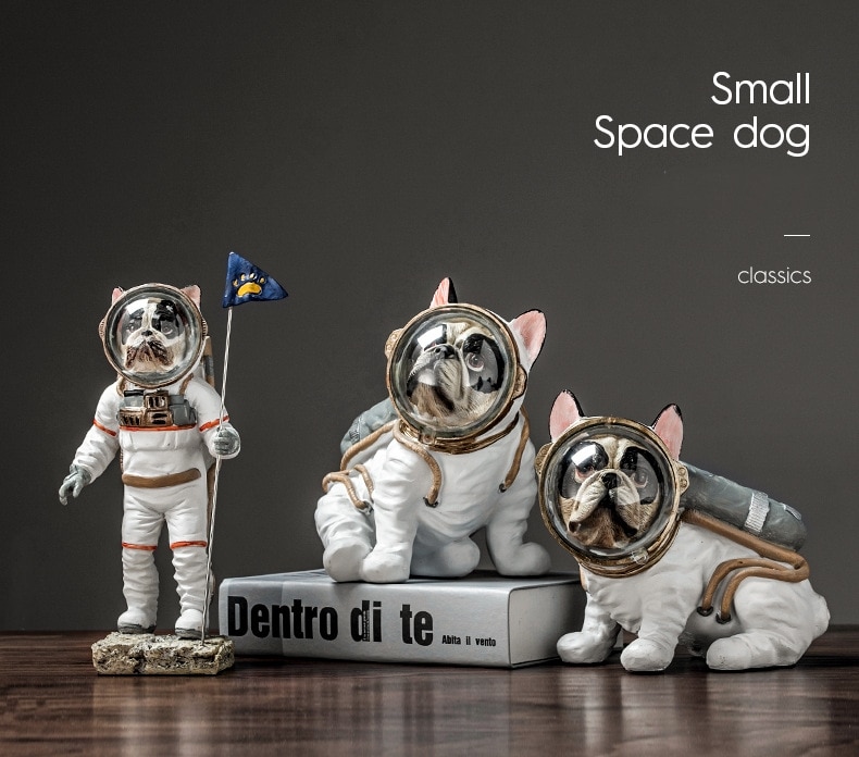 Uroczy pies astronauta