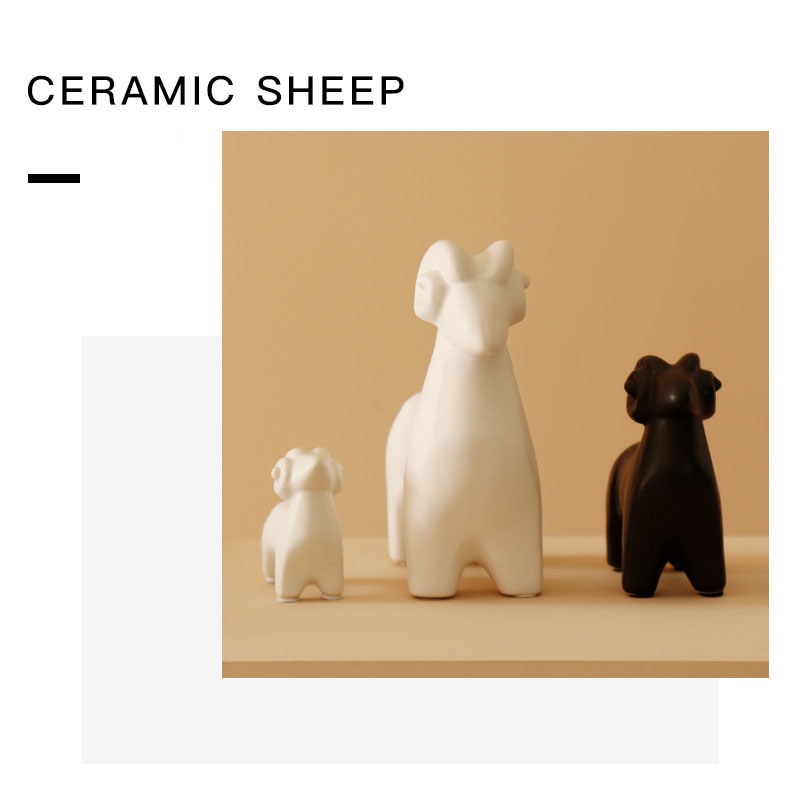 Ceramiczna dekoracyjna owieczka