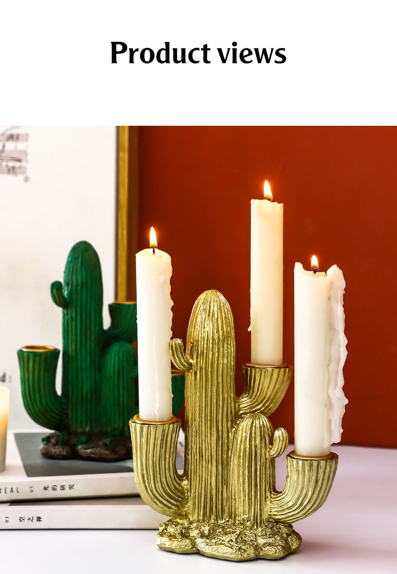 Świecznik w formie kaktusa