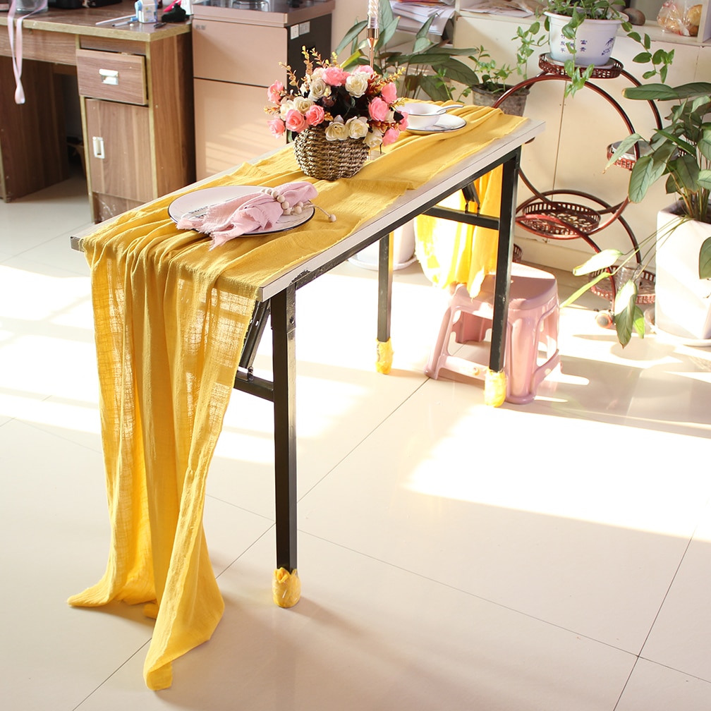Bawełniany bieżnik na stół rustykalny, 12 kolorów i dużo rozmiarów