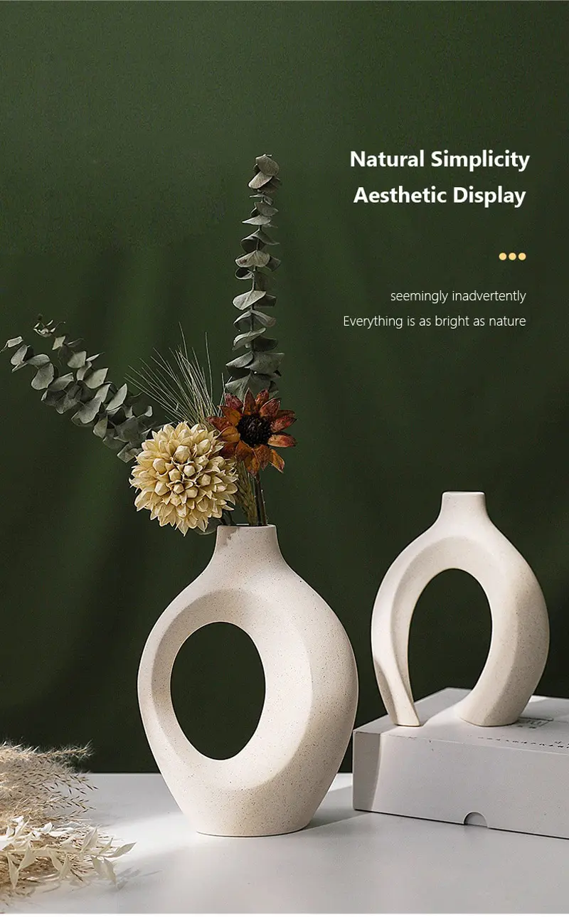 Ceramiczny wazon podwójny do nowoczesnych wnętrz
